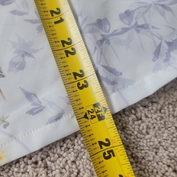 Ted Baker Women's Sonjja Papyrus Printed Woven Front T-Shirt 1 - Picture 11 of 11